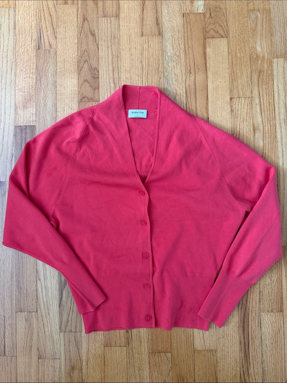 Cherry red Aritzia Cardigan